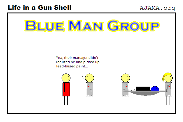 Blue Man Group vs. Lead-based paint
